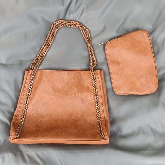 Faux Leather Purse Tote with Matching Hand Bag NWOT - Picture 2 of 5